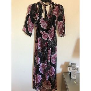 Beautiful floral maxi dress